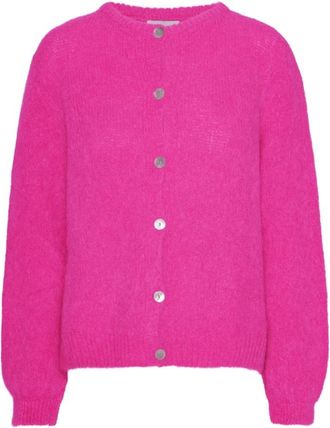 Americandreams Susan Alpaca Vest - Dames - Vesten - Roze - L - Wol - Truien & Vesten