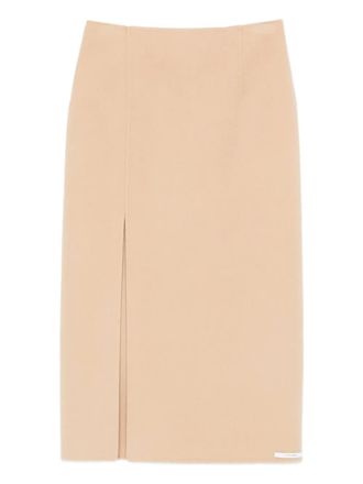Sportmax slit pencil skirt - Neutrals
