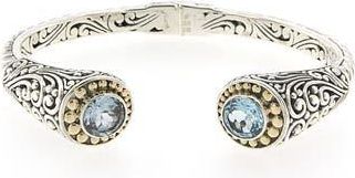 Samuel B. Tipped Two-Tone Bangle in Blue at Nordstrom Rack