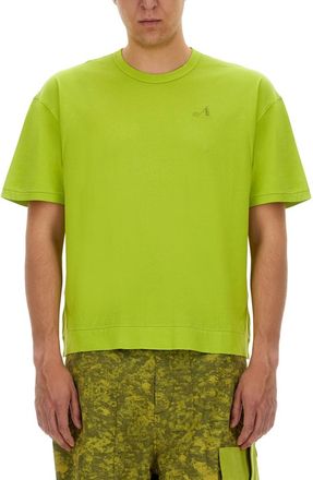 Ten c Green Crew Neck T-Shirt