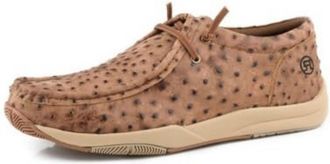 Roper Mens Clearcut Eyelet Chukka Lace-Up Shoes In Tan