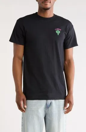 Riot Society Neon Cactus Cotton Graphic T-Shirt in Black at Nordstrom Rack, Size Xx-Large