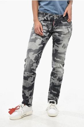 Dsquared2 Camouflage Effect JENNIFER Regular Fit Jeans 16cm size 46