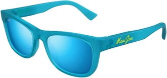 Maui Jim Accessoires, unisex, Blauw, ONE Size, Stijlvolle Zonnebril voor Buitensport