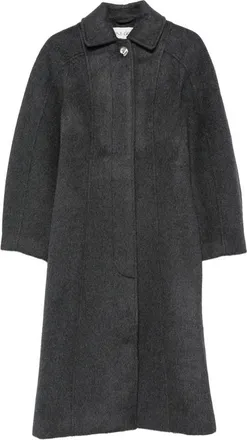Stine Goya Shirred-waist Single-breasted Coat