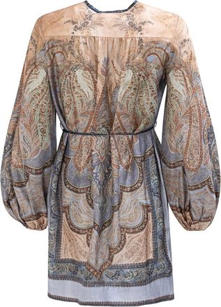 Zimmermann Multicolor Paisley Silk Tunic Day Dress