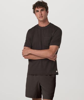 Vuori Clothing Short Sleeve Ponto Pocket T-Shirt - Relaxed Fit | Carbon | Medium