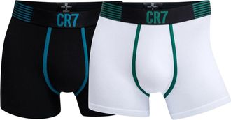 CR7 Cristiano Ronaldo Fashion 2-Pack Trunk Boxer Briefs Underwear in Black