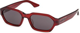 GCDS GD0076 69A Mens Sunglasses Burgundy Size 55