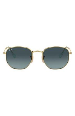 Ray-Ban 48mm Gradient Small Irregular Sunglasses in Blue Grey at Nordstrom Rack