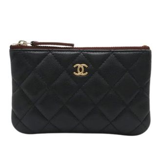 Chanel Pre-owned Clutches, female, Black, Size: ONE SIZE Pre-owned Vintage Pouch