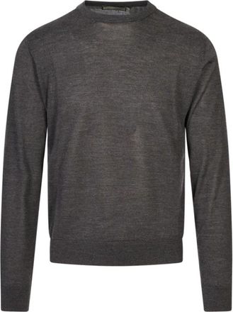 Canali Trui met ronde hals - Heren - Ronde hals truien - Grijs - XL - Truien & Vesten