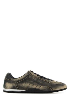 Gucci Black Leather Gucci Shift Sneakers