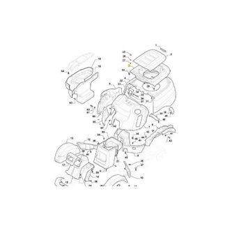 STIGA Sports Tapa De Motor Original Stiga Pfm Gris Ncs800n - 337110301/0