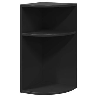 vidaXL Mesa Auxiliar 29,5 X 29,5 X 60 Cm Madera De Ingenier&iacute;a Negro Vidaxl
