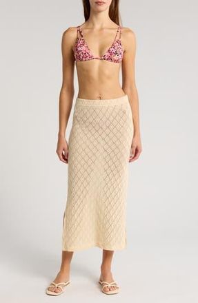 Billabong Sun Dazed Cover-Up Skirt in Dove at Nordstrom Rack, Size Large