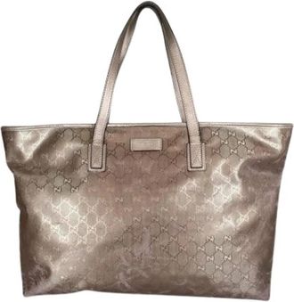 Gucci Pre-owned GG Imprim&eacute; Tote Bag - Dames - Vintage Shopper - Beige - ONE Size - Vintage