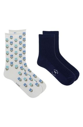 K. Bell Socks Tulips Crew Socks in Asst at Nordstrom, Size 9