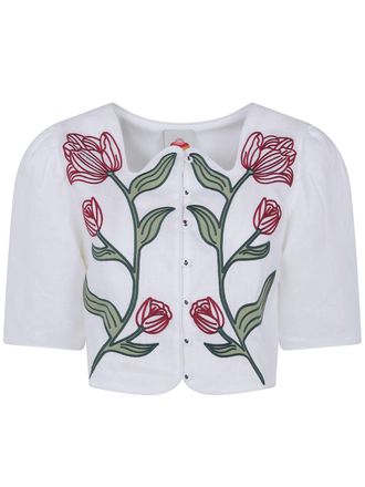 Farm Rio Shirt Short Sleeve Flower