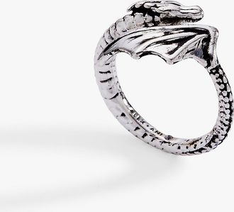 Alex and Ani HOUSE OF THE DRAGON Syrax Bypass Ring in Silver at Nordstrom