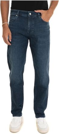 HUGO BOSS Stone Washed Denim Jeans - Heren - Slim Fit Jeans - Blauw - W38 - Denim - Jeans