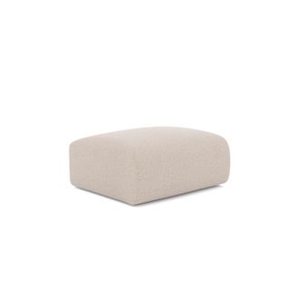 Sia Home Puf tejido de trama beige