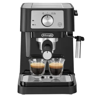 DeLonghi Stilosa Manual espresso coffee machine - Black & Silver