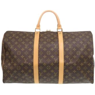 Louis Vuitton Pre-owned Weekend Bags, male, Brown, Size: ONE SIZE Pre-owned Boston Bag