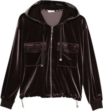 Liu Jo Dames, Sweatshirts & Hoodies, Bruin, Maat: M Katoen