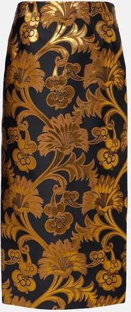 Etro Lame maxi skirt