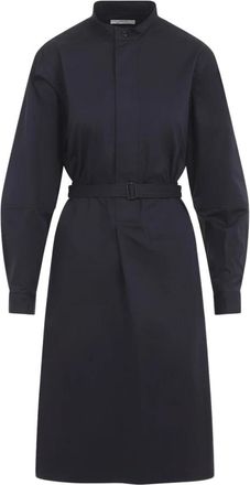 Christophe Lemaire Liquette Dress - Dames - Shirt Kleedjes - Blauw - XS - Katoen - Kleedjes