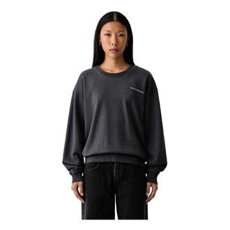 Marc O'Polo Jersey de punto con cuello redondo - Sweatshirts & Hoodies - Mujer - Gris - XS
