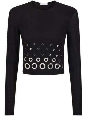 Paco Rabanne Crop Top With Eyelets