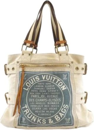 Louis Vuitton Pre-owned Tote Bags, female, Blue, Size: ONE SIZE Pre-owned Tote Bag