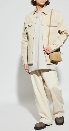 Rick Owens Oversize T-shirt, Mens, Cream