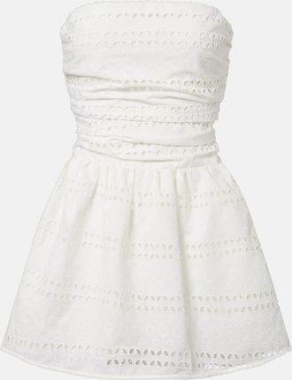 Faithfull The Brand Roja broderie anglaise minidress