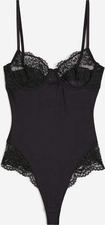 H&M Tanga-Body Light Shape - Schwarz