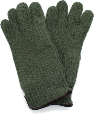 Portolano Cashmere Gloves in Olive/Chocolate at Nordstrom Rack, Size X-Large