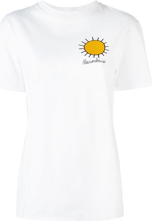 Christopher Kane embroidered sun T-shirt - White