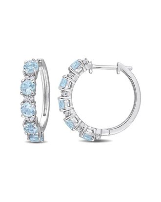 Rina Limor Silver 3.24 Ct. Tw. Gemstone Clip-On Earrings