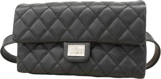 Chanel Black Grained Calfskin Fanny Pack (Pre-Owned)