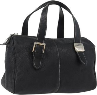 Burberry Pre-owned Handbags, female, Black, Size: ONE SIZE Pre-owned Hand Bag