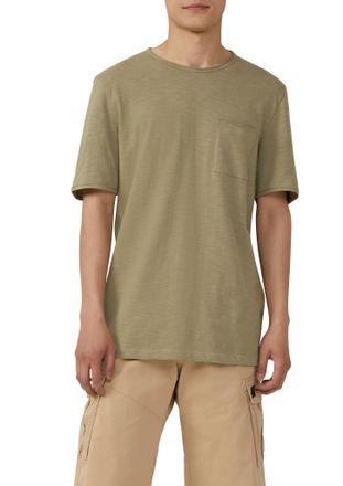 s.Oliver T-Shirt S.OLIVER, Herren, Gr. XXL, gr&uuml;n (forest gr&uuml;n), Single Jersey, Obermaterial: 100% Baumwolle, unifarben, regular fit h&uuml;ftbedeckend, Rundhals, Sh