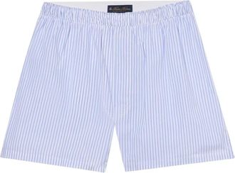 Brooks Brothers Micro Fantasy Katoenen Boxershorts - Heren - Onderbroek - Wit - 2XL - Katoen - Ondergoed