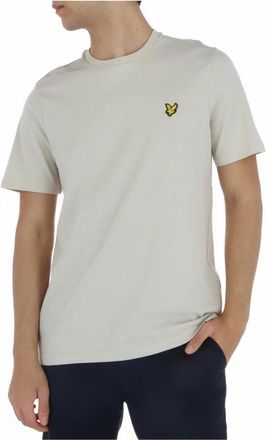 Lyle & Scott Crew Neck TShirt - Heren - T-shirts - Beige - L - Katoen - Tops