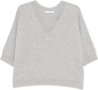 Tabaroni Cashmere Dames, Truien, Grijs, Maat: S Kasjmier