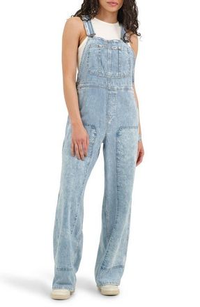 Lee Pinstripe Relaxed Denim Overalls in New Workwear at Nordstrom, Size Small