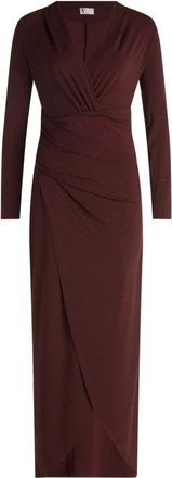 Vera Mont Kleedjes, Dames, Rood, XL, Glitter Wikkel Avondjurk