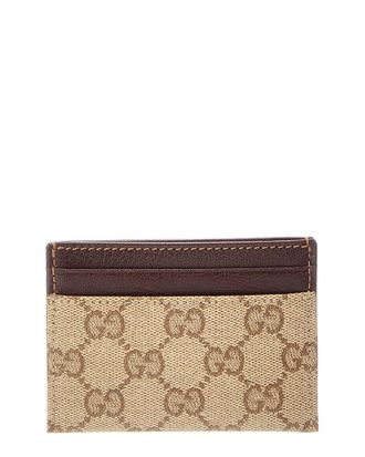 Gucci Essence Classic Canvas Leather Card Case
