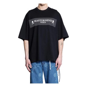 MASTERMIND WORLD Hombre, Camisetas, Negro, Talla: M